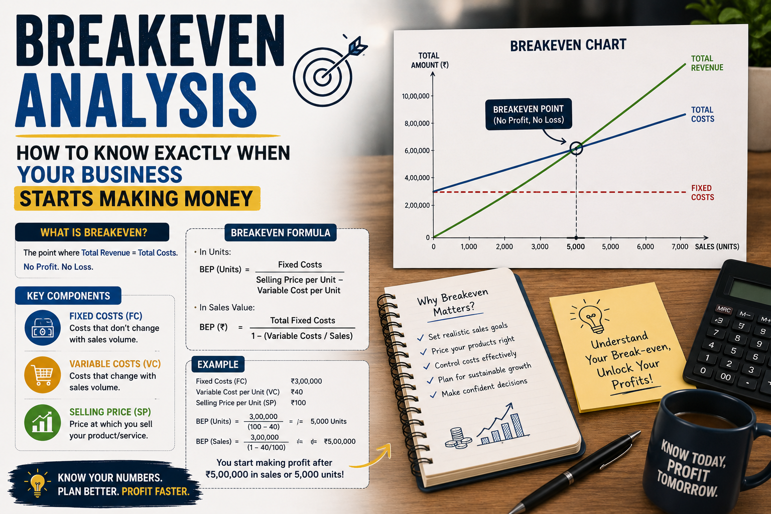 Breakeven Analysis — How To Know Exactly When Your Business Starts Making Money